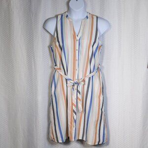 Striped Sleeveless Dress